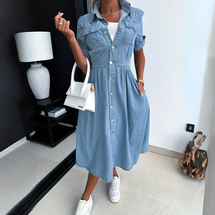 Hannah | Elegant Denim Dress