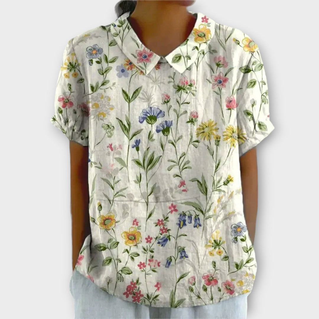 Charlotte | Floral Cotton Blouse