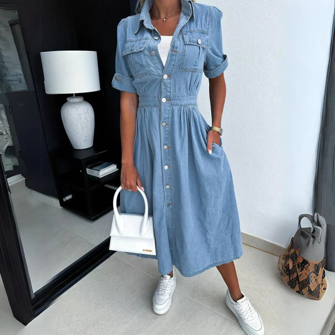 Hannah | Elegant Denim Dress