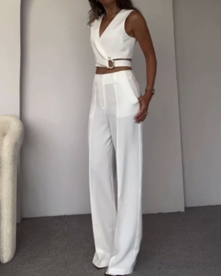 Olivia | Crop Top and Long Pants