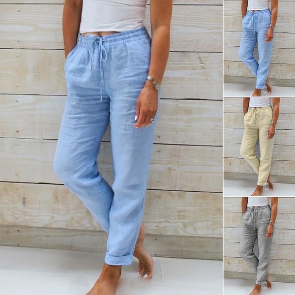 Monika | Cotton and Elastic Waistband Pants