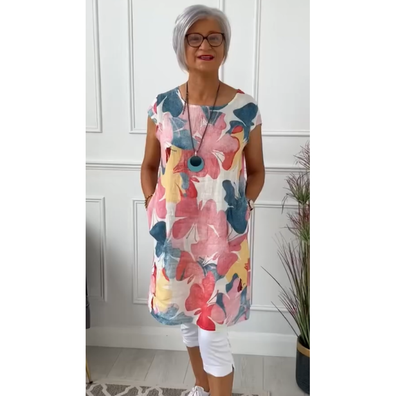 Maree |  Comfortable dress with butterfly print